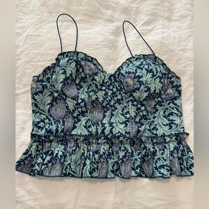 Navy Floral Camisole Top